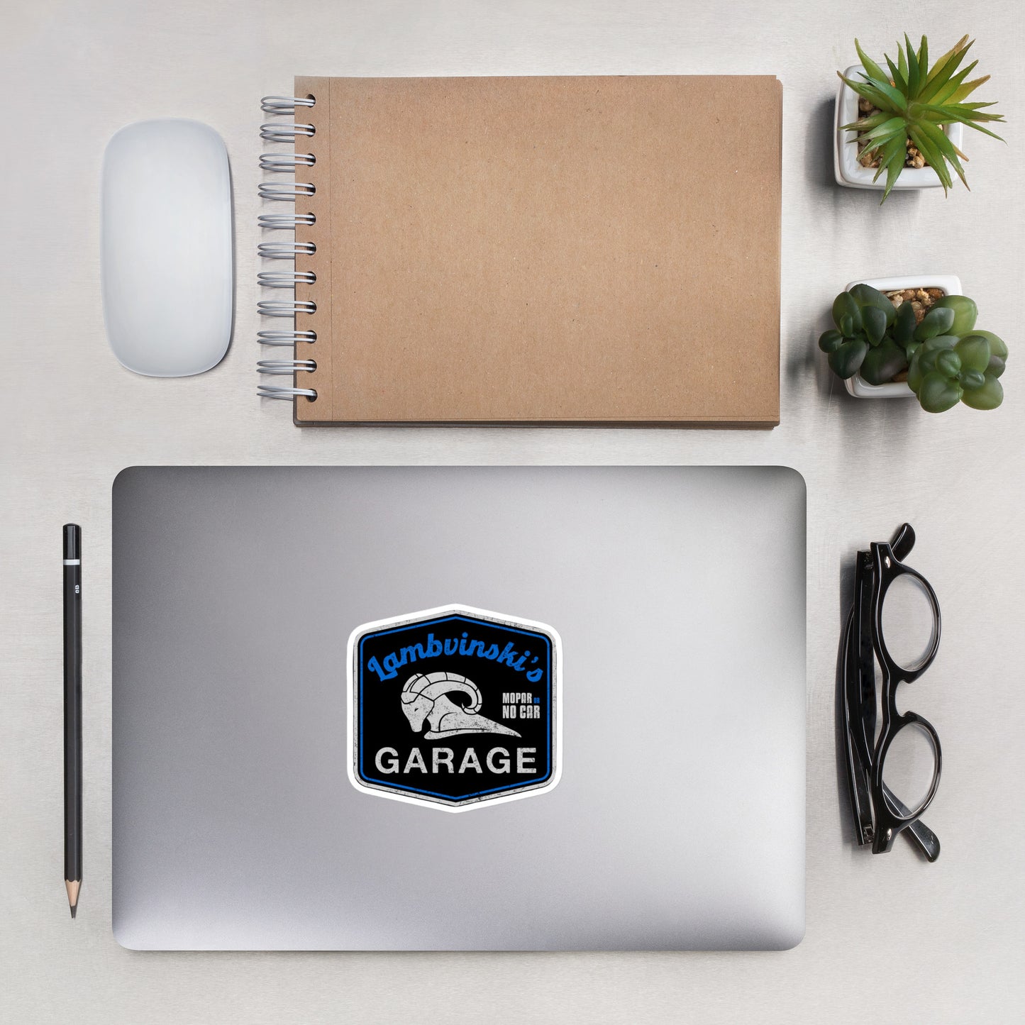 Bubble-free logo stickers