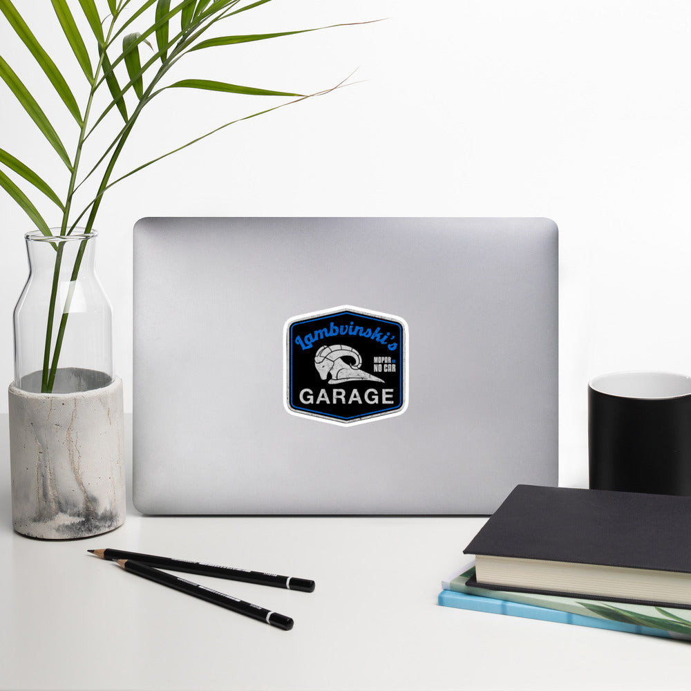 Bubble-free logo stickers